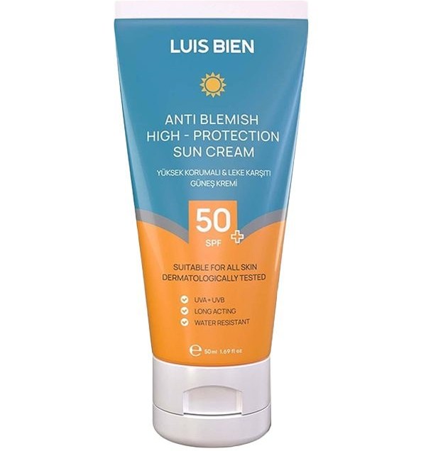 کرم ضد آفتاب و ضد لک  SPF50  لوییس بین