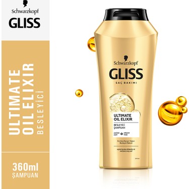 شامپو تقویت کننده گلیس مدل ULTIMATE OIL ELIXIR