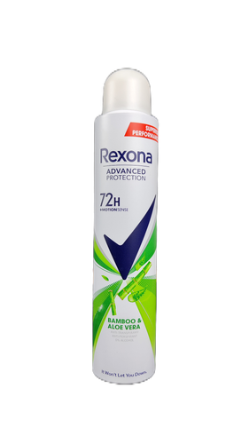 اسپری ضد تعریق زنانه بامبو و آلوئه ورا رکسونا 72 ساعته